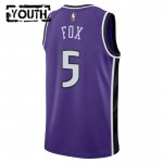 Maillot NBA Sacramento Kings Deaaron Fox Nike 2024-25 Classic Edition Violet Swingman - Enfant